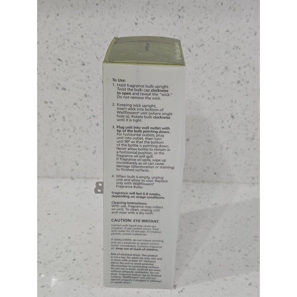 White Barn Wallflowers Fragrance Warmer Diffuser Plug-in Bartlett Pear NIB - Picture 3 of 5